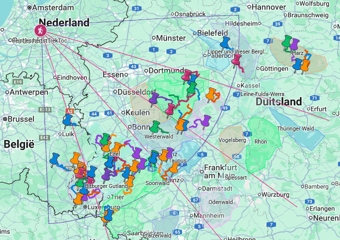 TTroutes overzicht