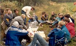 1987 lunchen onderweg