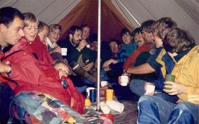 1991 ontbijten in de tent